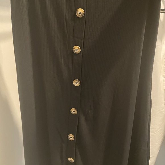 Black Ribbed Two-Piece Set - Picture 3 of 4